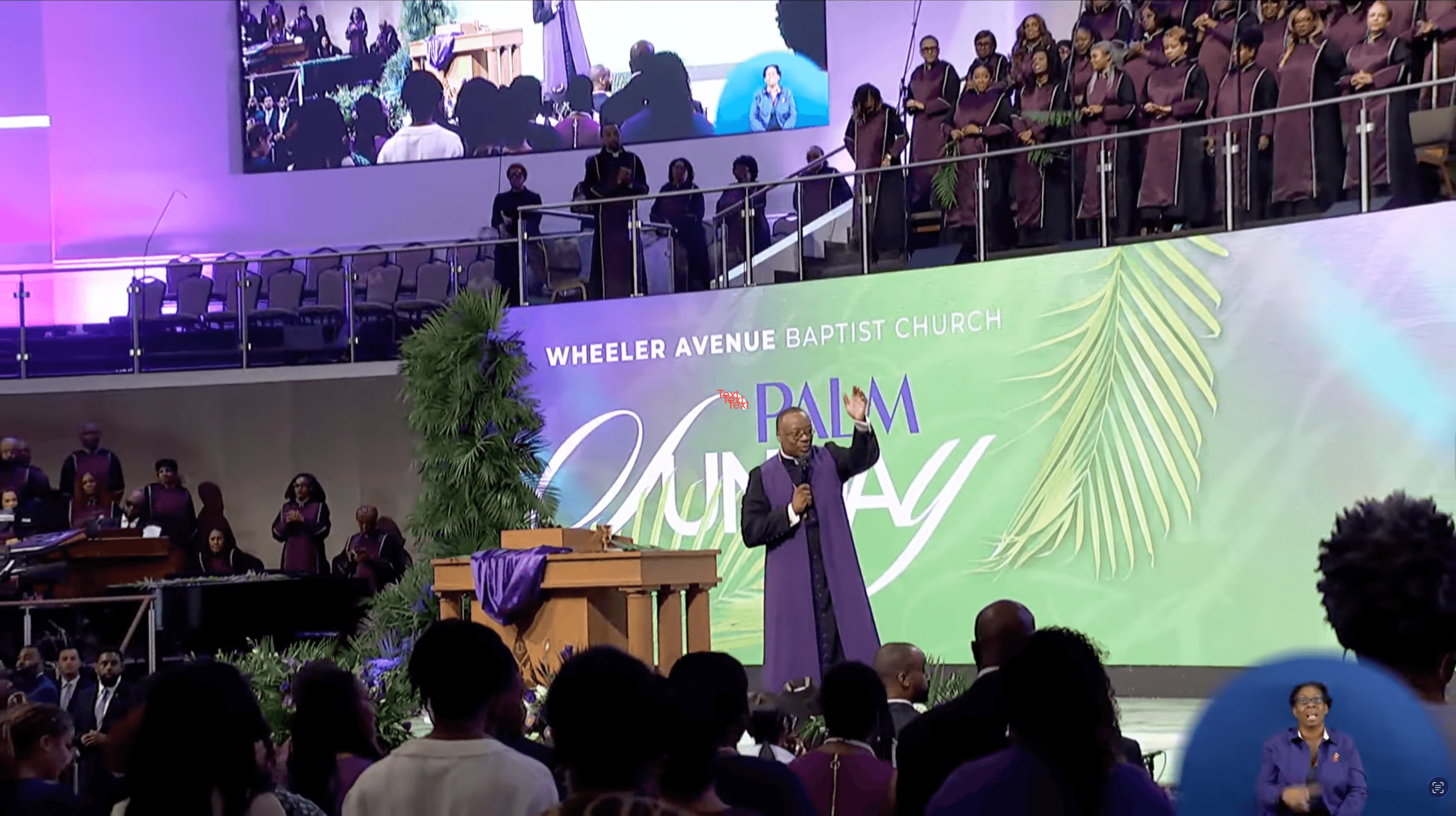 Wheeler Avenue Baptist Church worship service